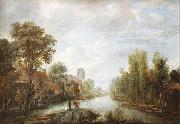 Landscape with waterway Aert van der Neer
